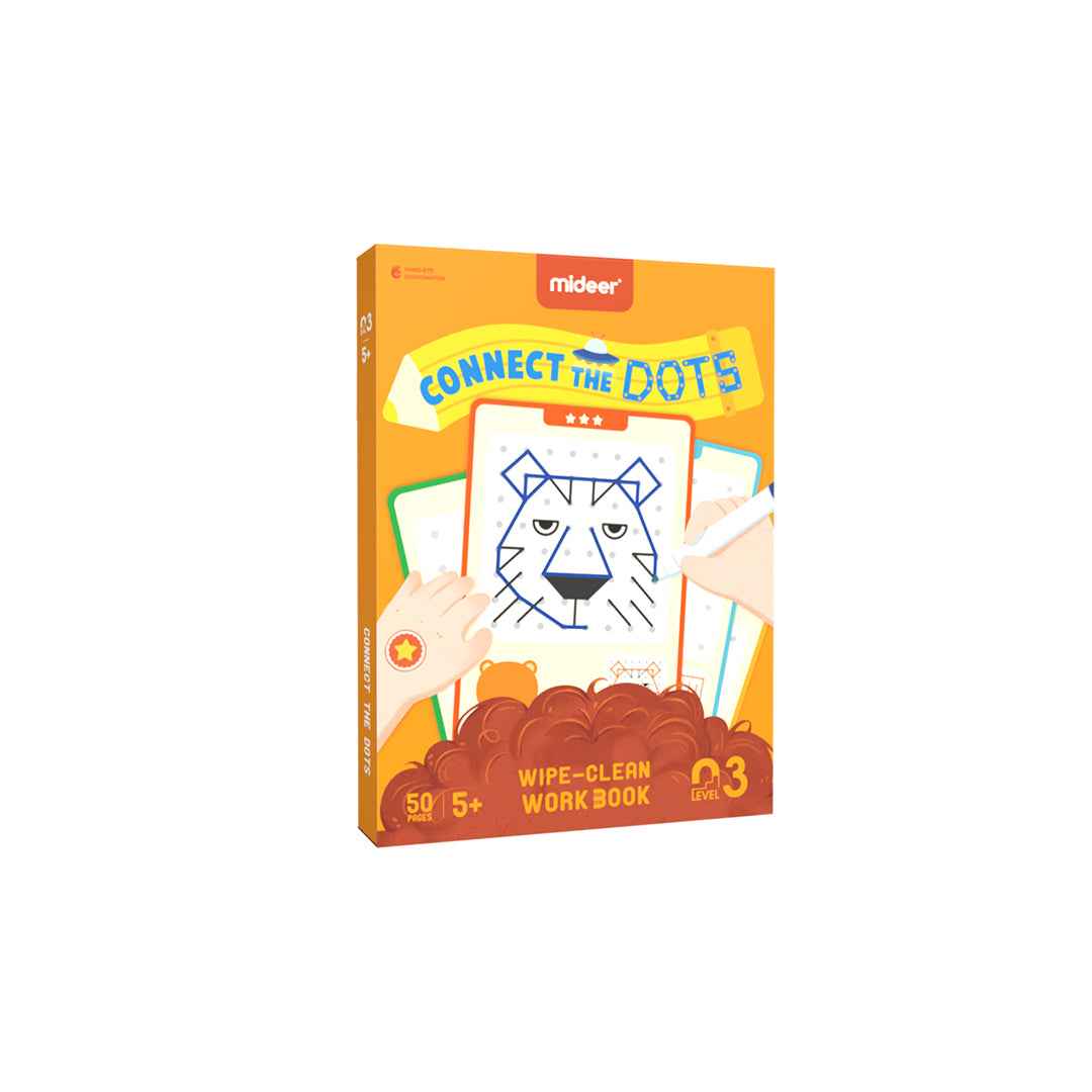 Mideer Connect the Dots & Mazes Wipe-Clean Workbook