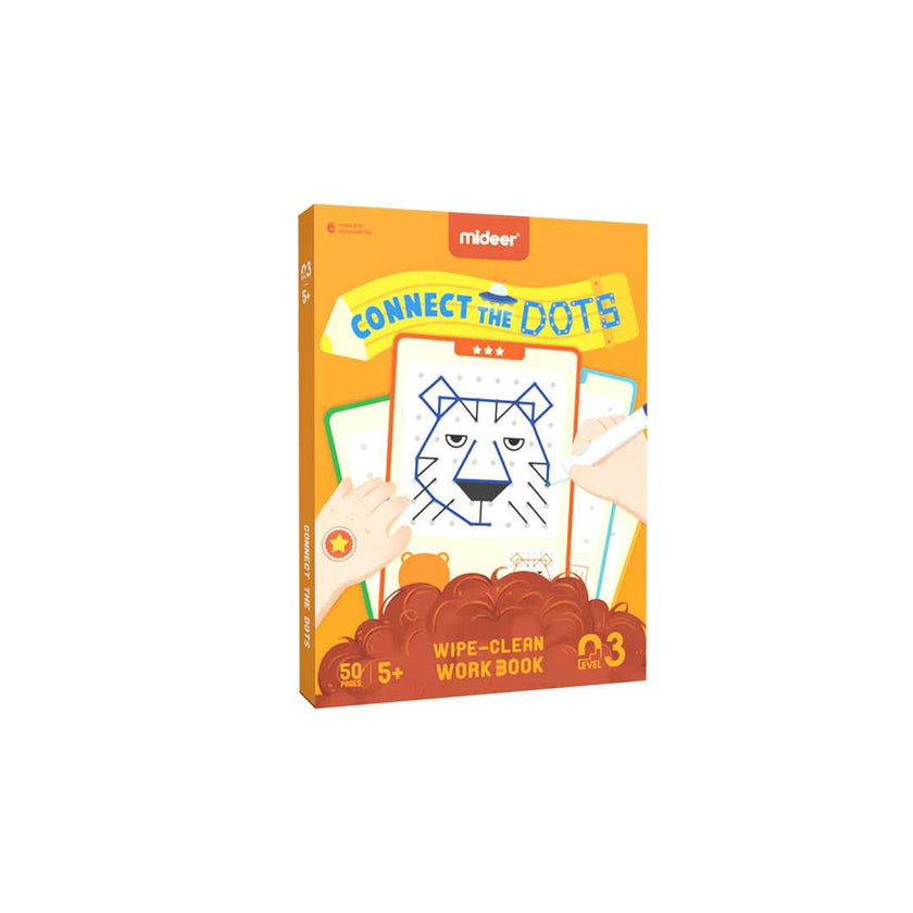 Mideer Connect the Dots & Mazes Wipe-Clean Workbook