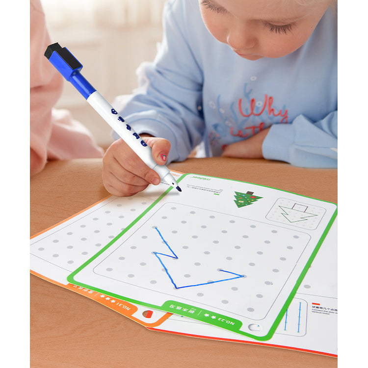 Montessori fine motor number sequencing and path tracing for screen-free play.
