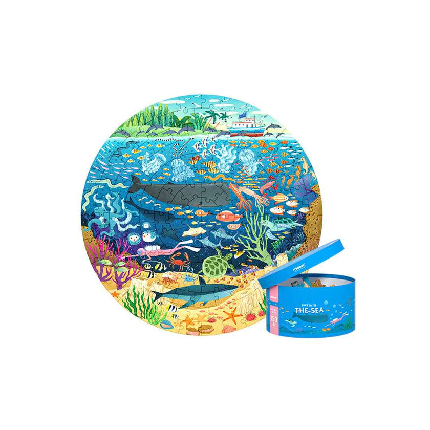 Mideer Dive Into The Sea Circular Floor Puzzle