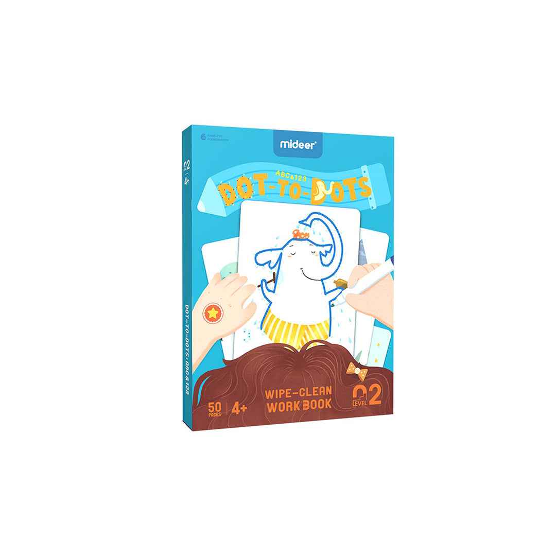 Mideer Dot-to-Dots Wipe-Clean Workbook