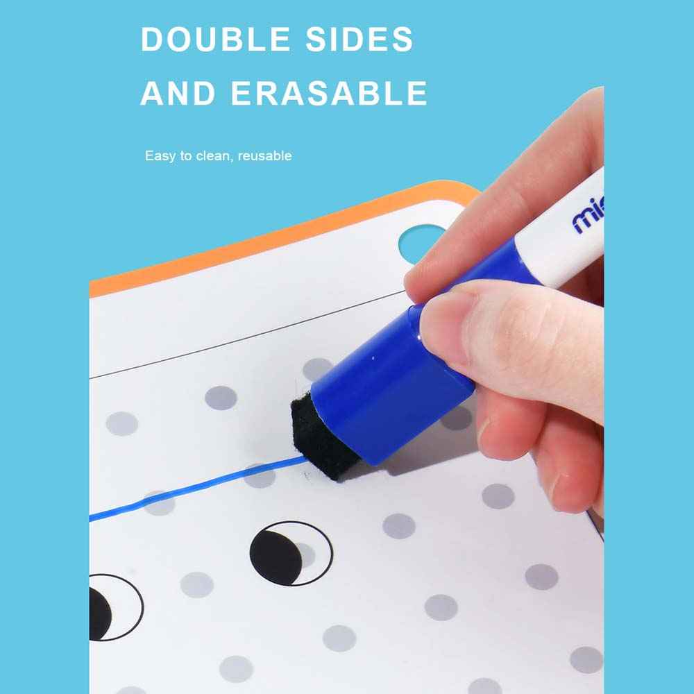 Mideer Dot-to-Dots Wipe-Clean Workbook