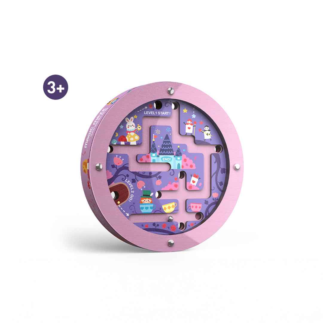 Mideer Double Sided Steel Ball Maze Wonderland pocket game for premium kids toys UAE.
