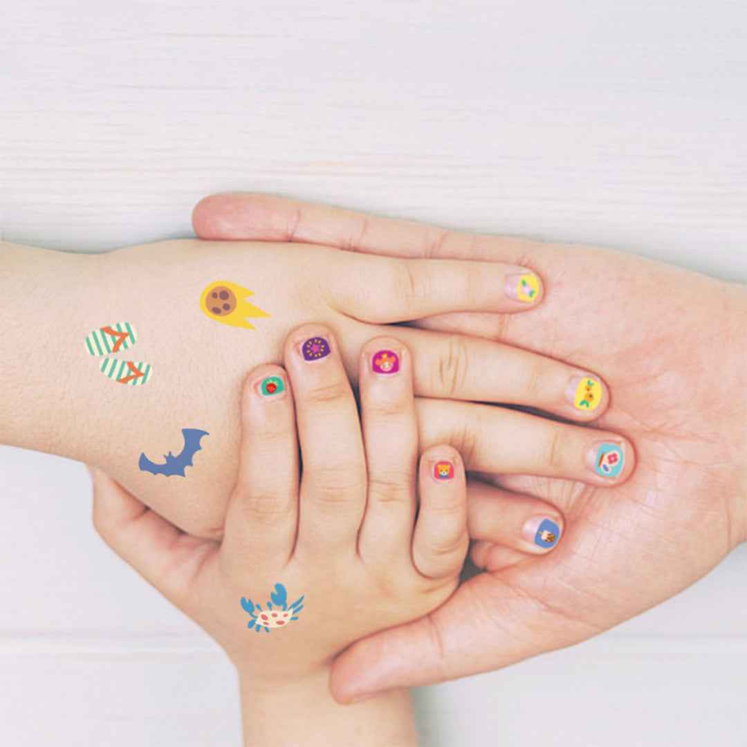 Mideer Kids Nail Stickers & Body Tattoos Set