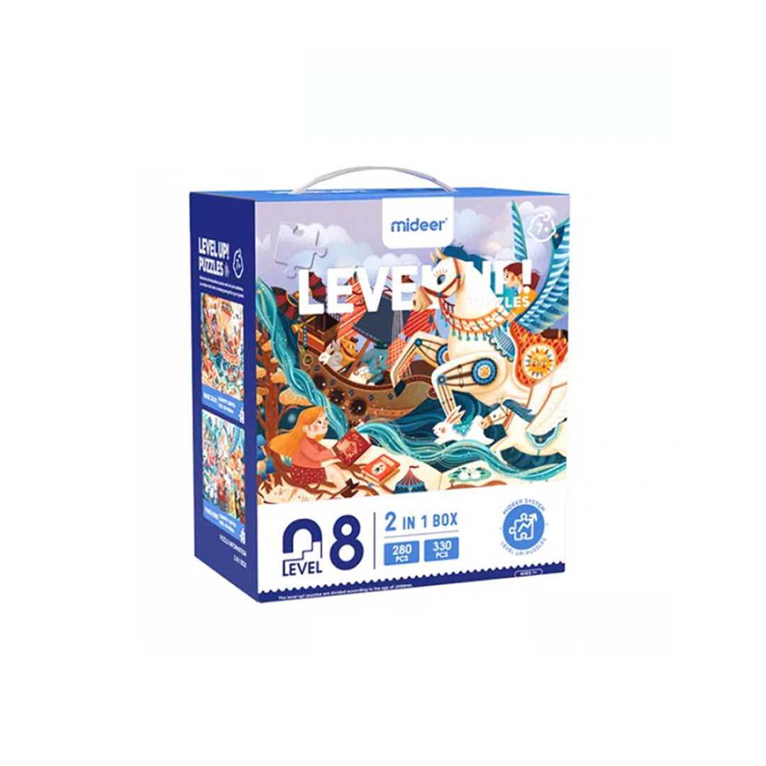 Mideer Level Up Puzzles 2-in-1 Level 8 - Toyspry