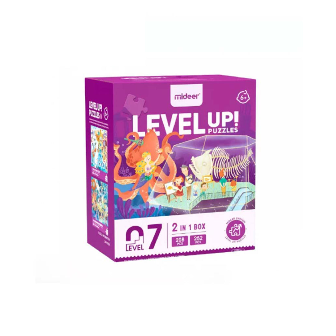 Mideer Level Up Puzzles Sea Adventures 2 in 1 Level 7 premium storage case for kids toys UAE.
