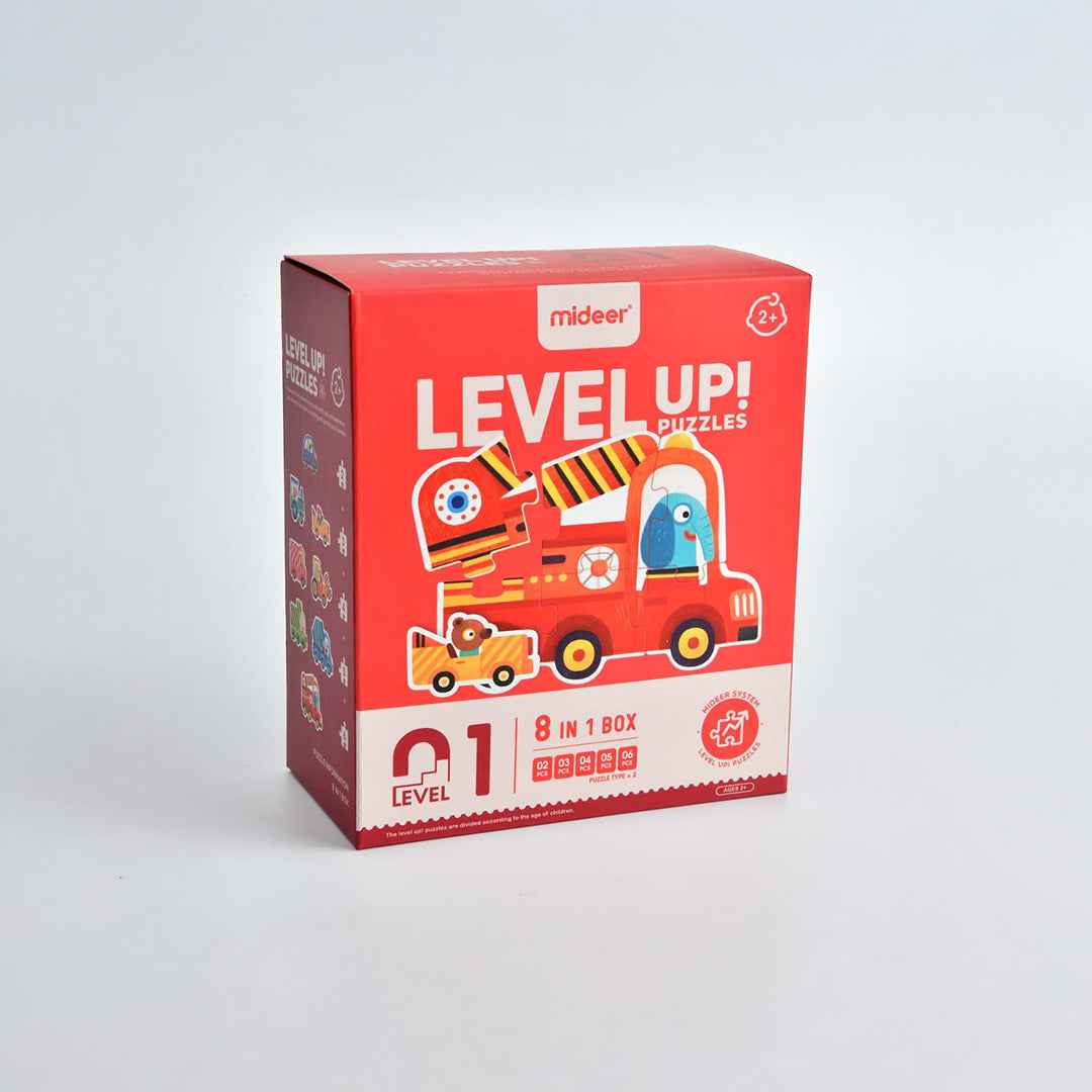 Mideer Level Up Puzzles Traffic 8-in-1 Level 1