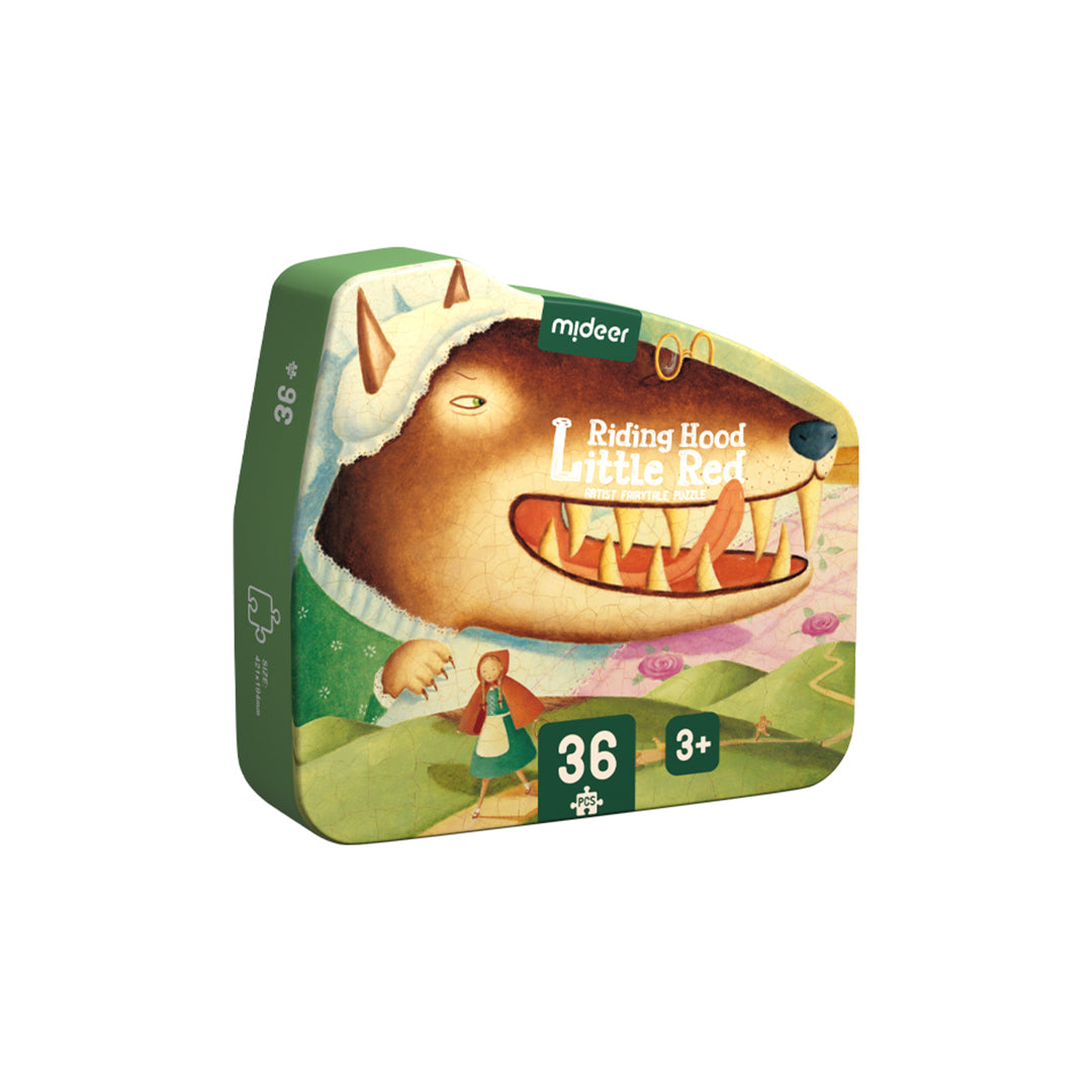 Mideer Mini Fairy Tale Puzzle Little Red Riding Hood box for kids toys UAE.
