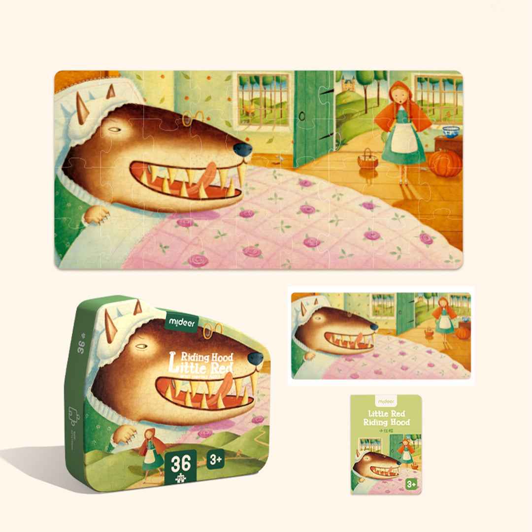Mideer Mini Fairy Tale Puzzle Little Red Riding Hood - 36 pcs (Copy)
