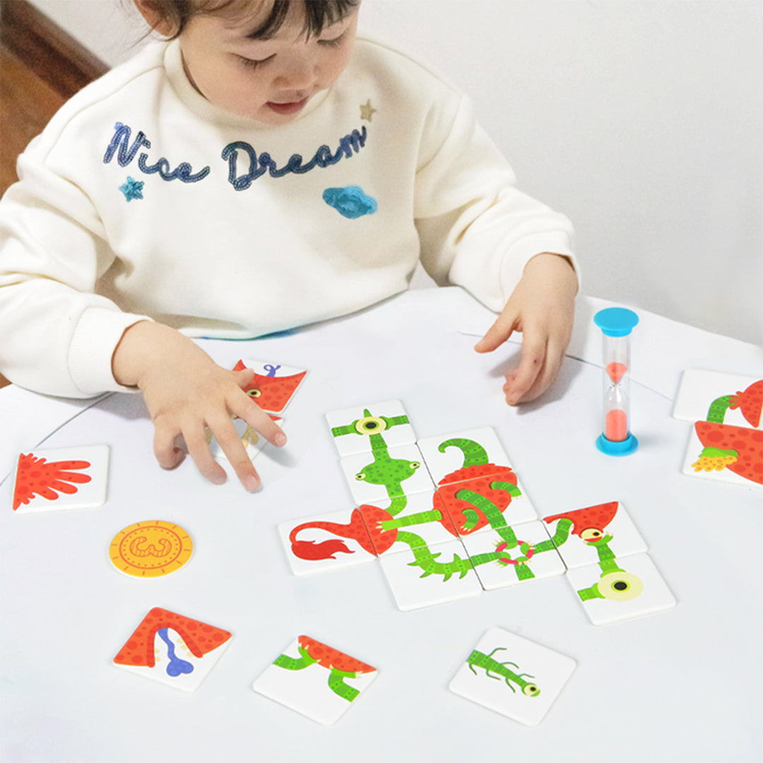 Non-toxic early development problem-solving matching game with gold coins for advanced educational toys UAE.
