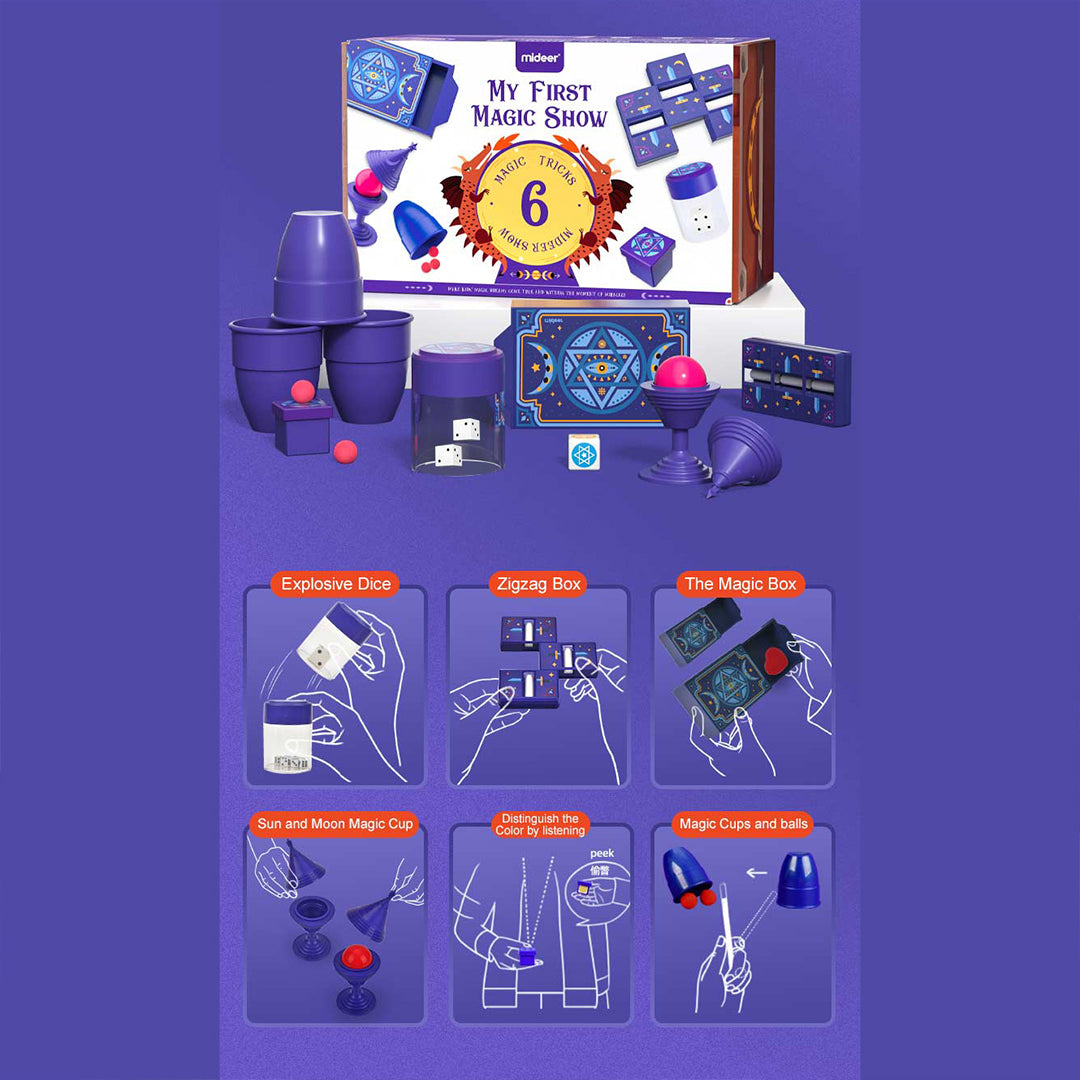 Child performing with MiDeer magic kit premium kids toys UAE