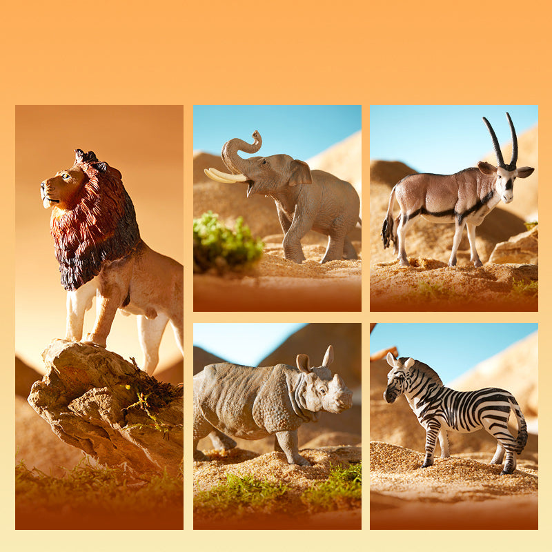 Richly painted fade-resistant wildlife figures for premium toddler toys sets.
