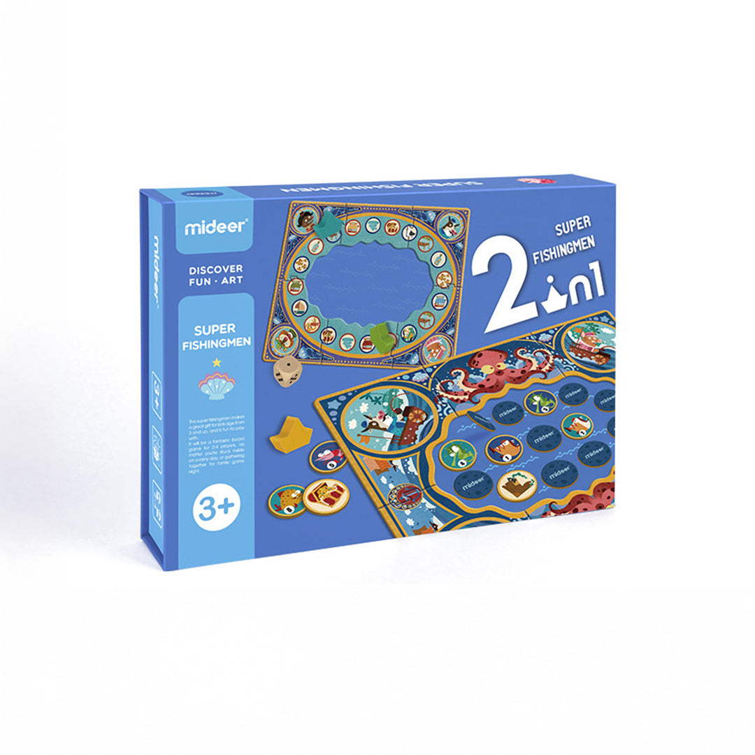 Mideer Super Fisherman Board Game 2-in-1 marine chess set for premium kids toys UAE.
