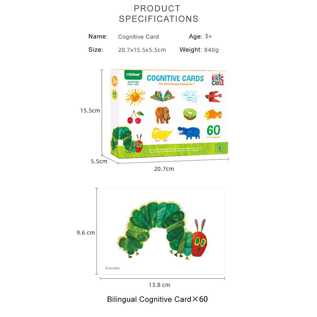 Mideer The Very Hungry Caterpillar Cognitive Flashcards