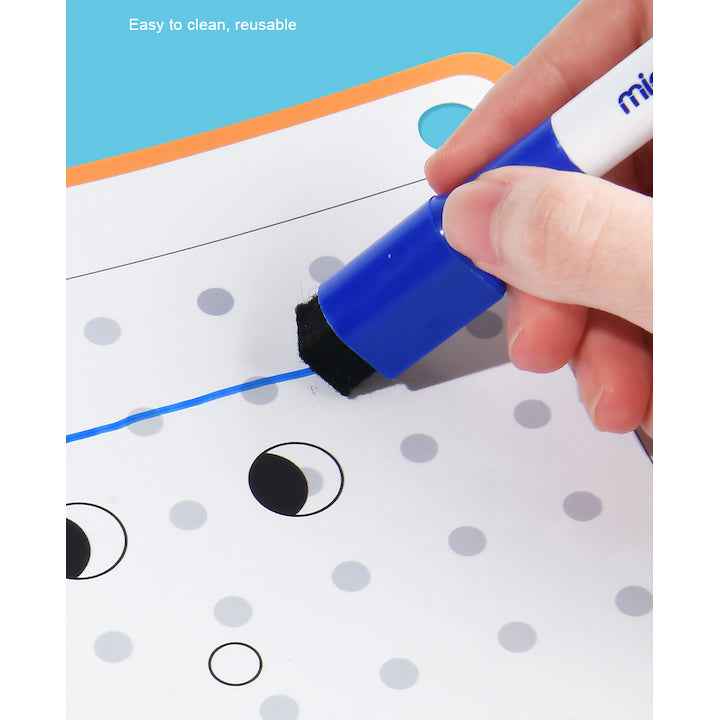 Mideer Tracing The Lines Wipe-Clean Workbook - Toyspry