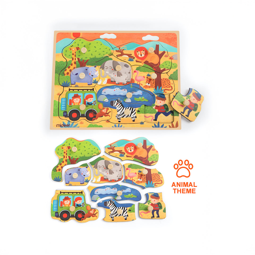 Mideer Wild Animal Discovery Puzzle