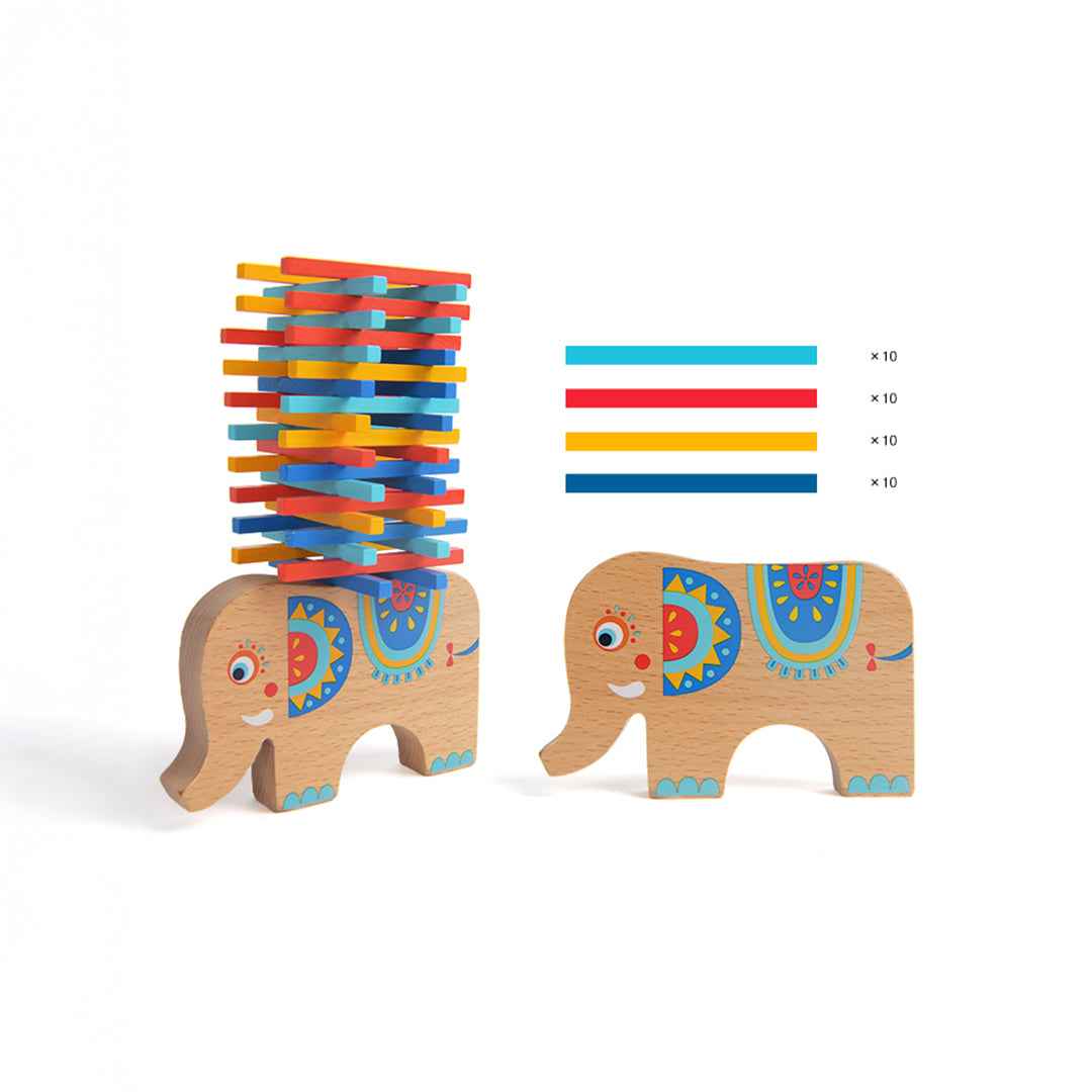 Mideer Wooden Elephant Balancing Game