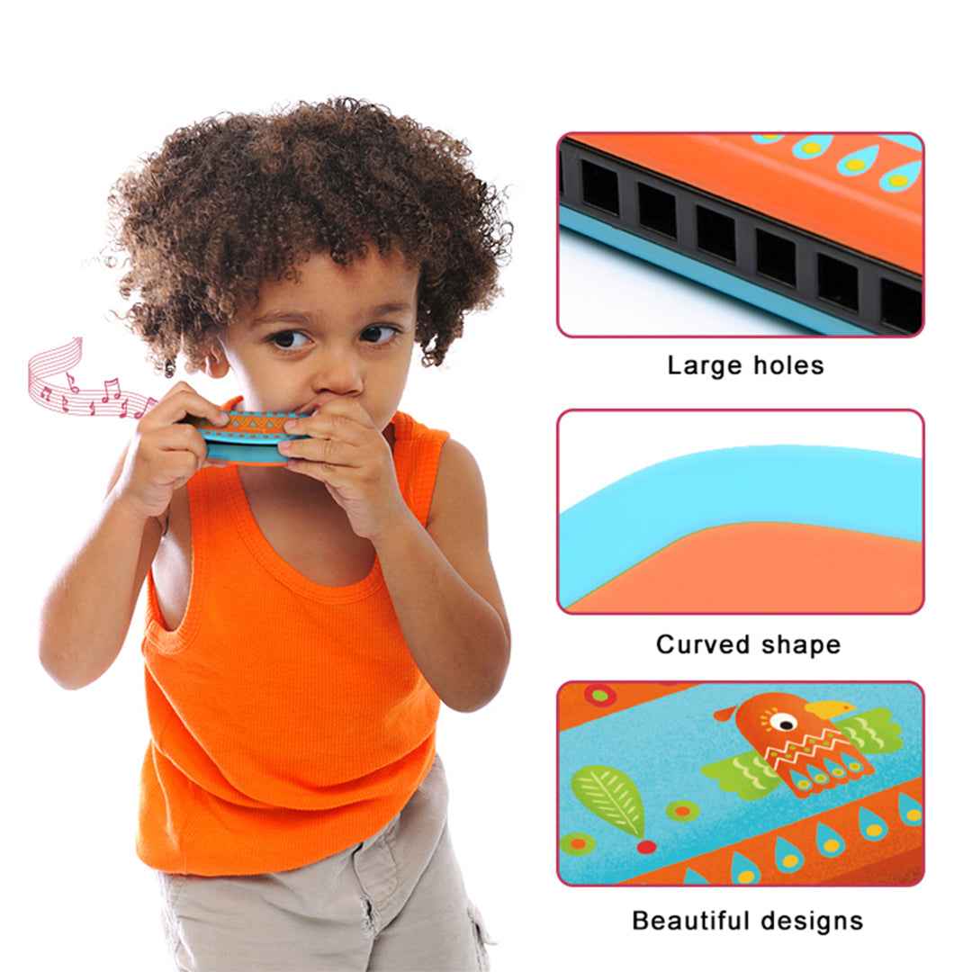 Mideer Wooden Harmonica Musical Instrument