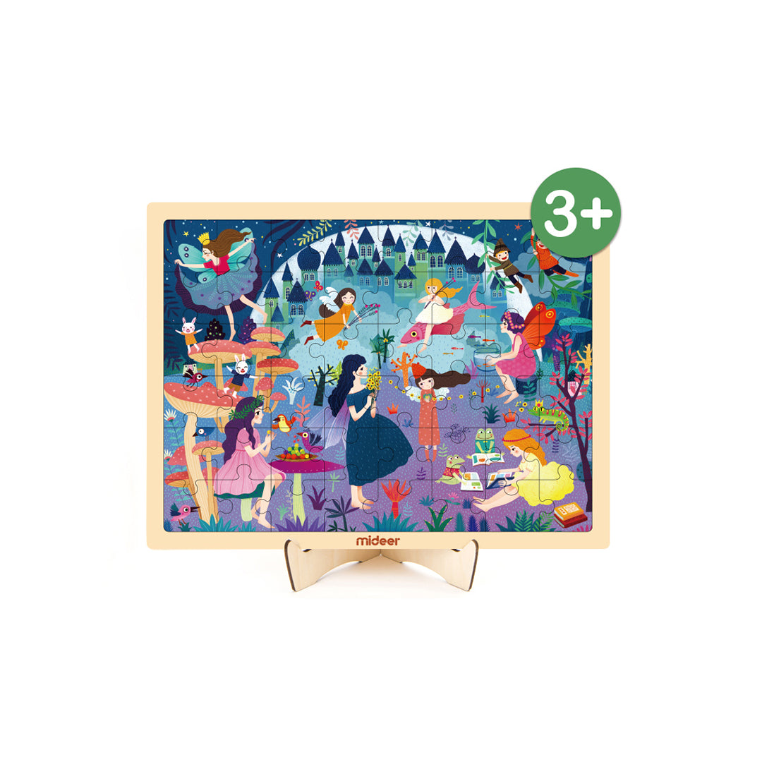Mideer Wooden Princess Puzzle 48-piece jigsaw board game for kids toys UAE.
