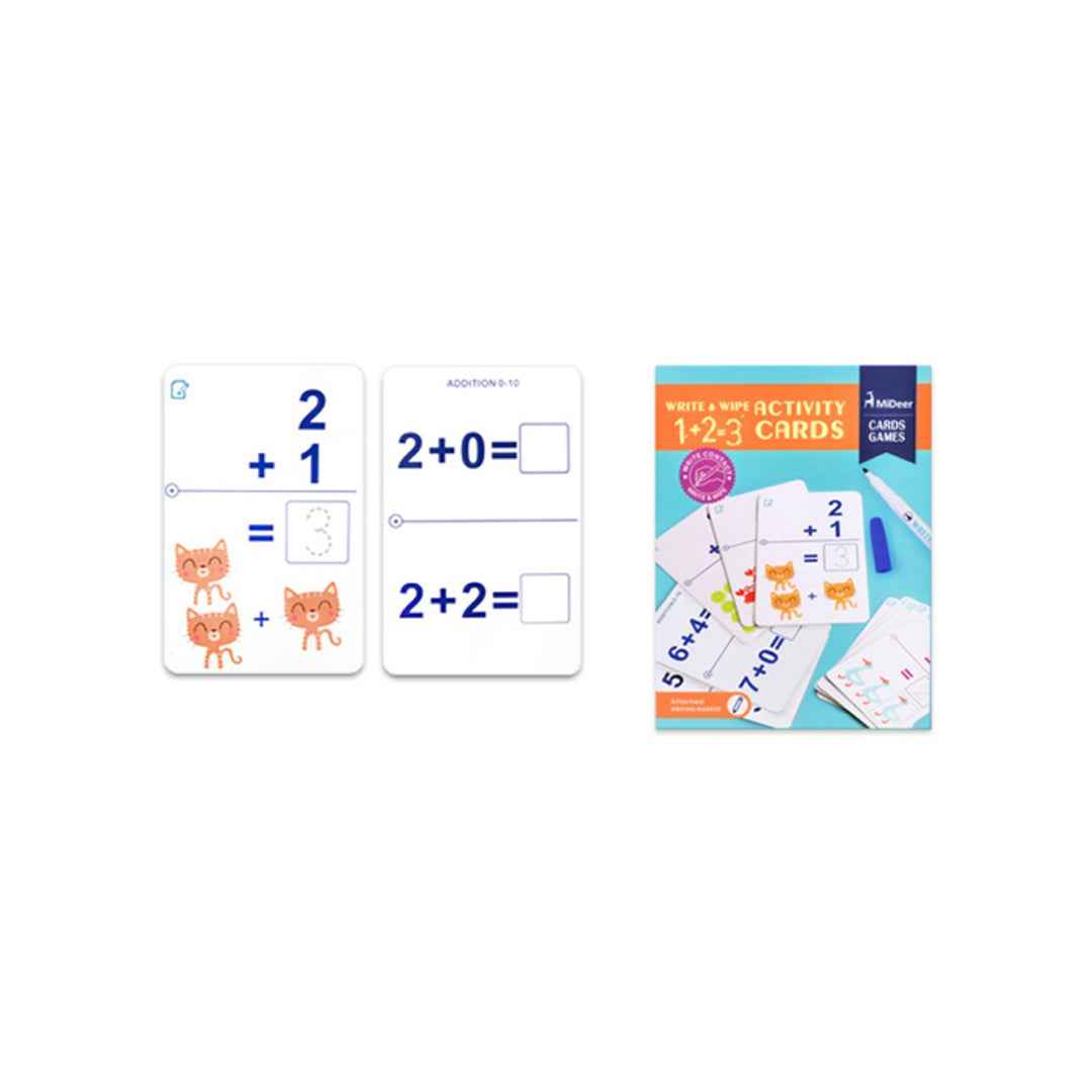 Mideer Write & Wipe Cards – Maths