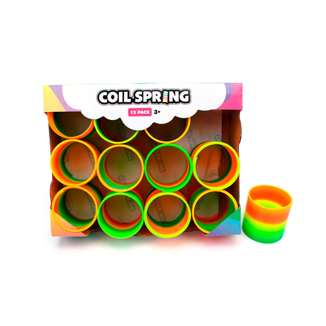 Mini Rainbow Coil Spring Toys 12-Piece Set - Toyspry