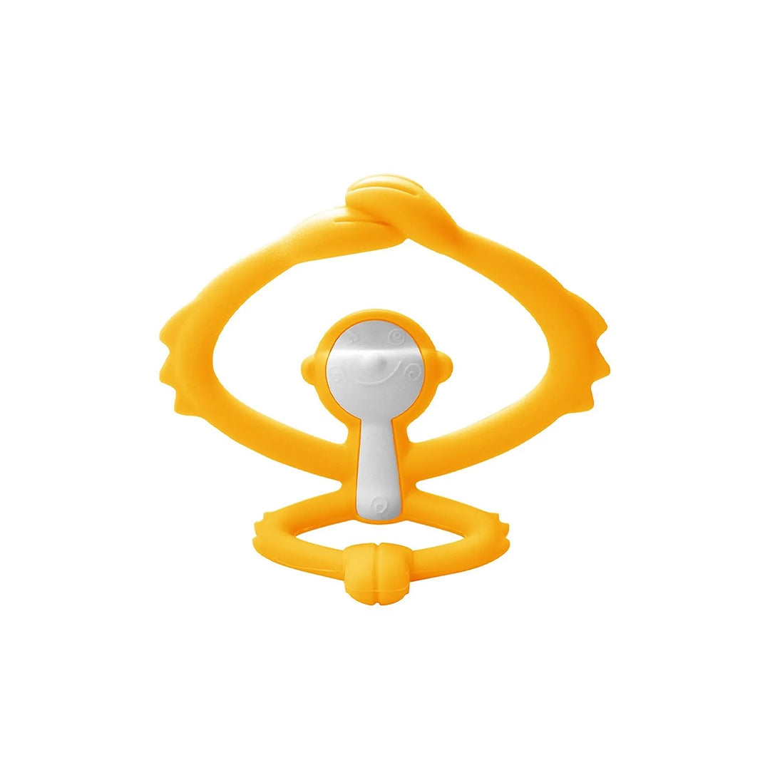 Mombella Hugging Monkey Silicone Teether Toy - Yellow - Toyspry