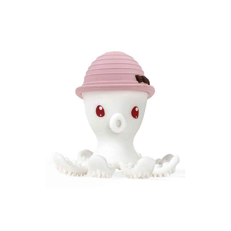 Mombella Ollie Octopus - Baby Teether Toy (Old Rose)