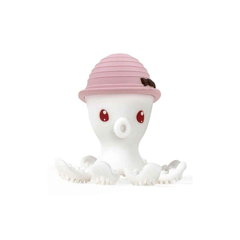 Mombella Ollie Octopus - Baby Teether Toy (Old Rose)