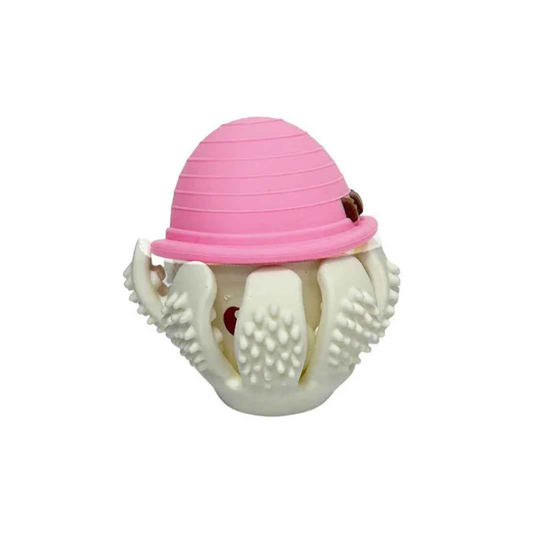 Mombella Ollie Octopus Baby Teether Toy - Pink - Toyspry