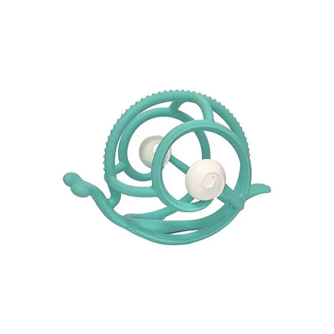 Mombella S2 Snail Rattle & Sensory Teether Toy Teal