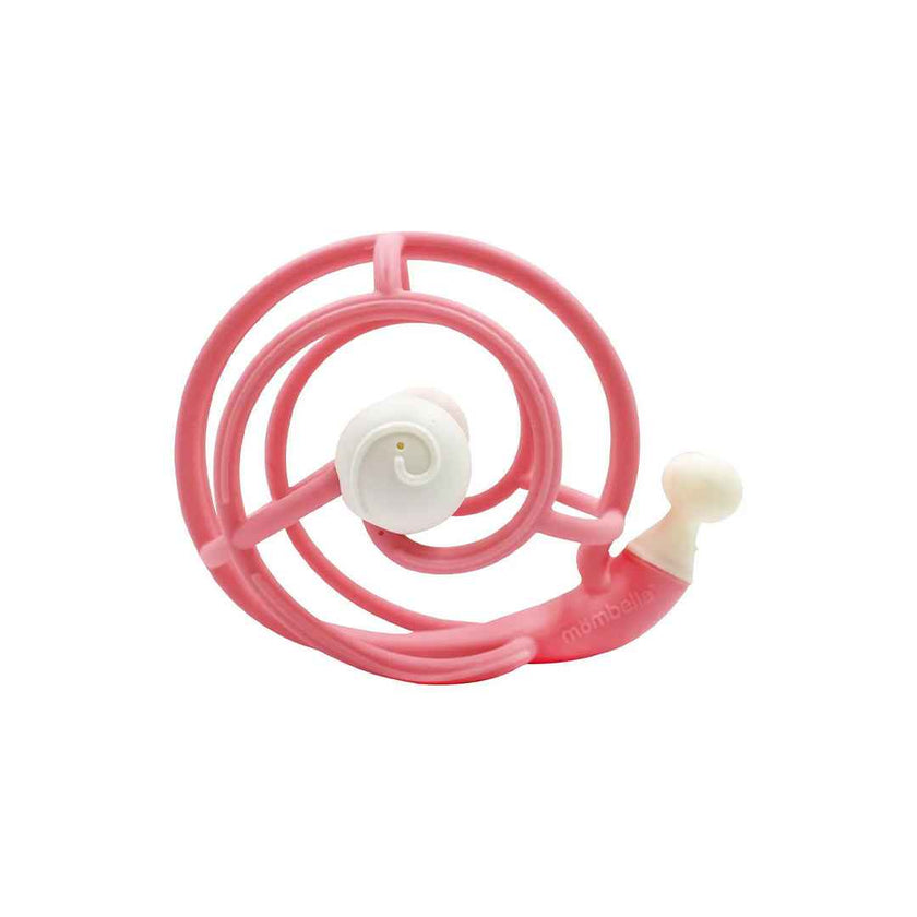 Mombella Snail Sensory & Rattle Toy - Pink