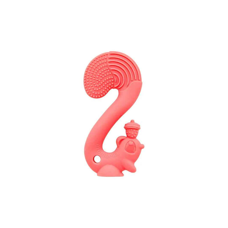 Mombella Squirrel Baby Teether Toy - Rose
