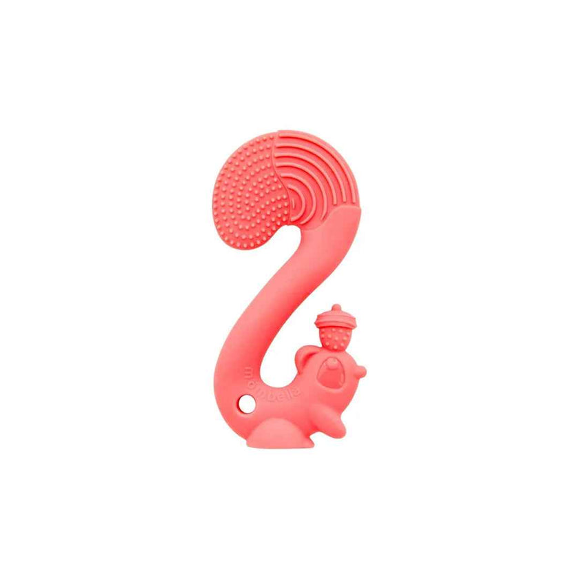 Mombella Squirrel Baby Teether Toy - Rose
