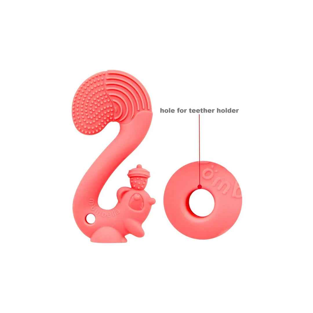 Mombella Squirrel Baby Teether Toy Rose (Copy)