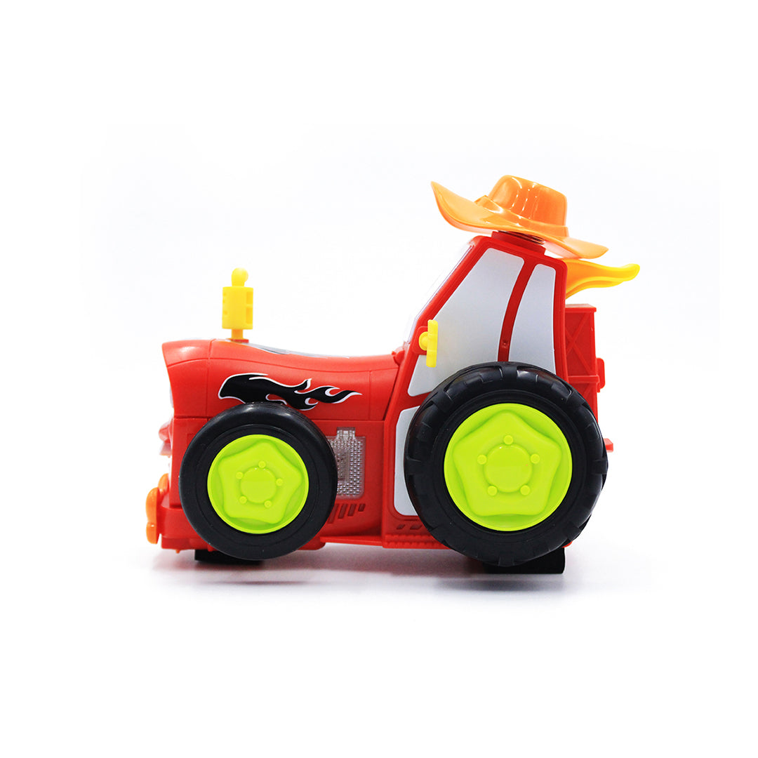 Monster RC Truck with Flames & Large Wheels - Toyspry