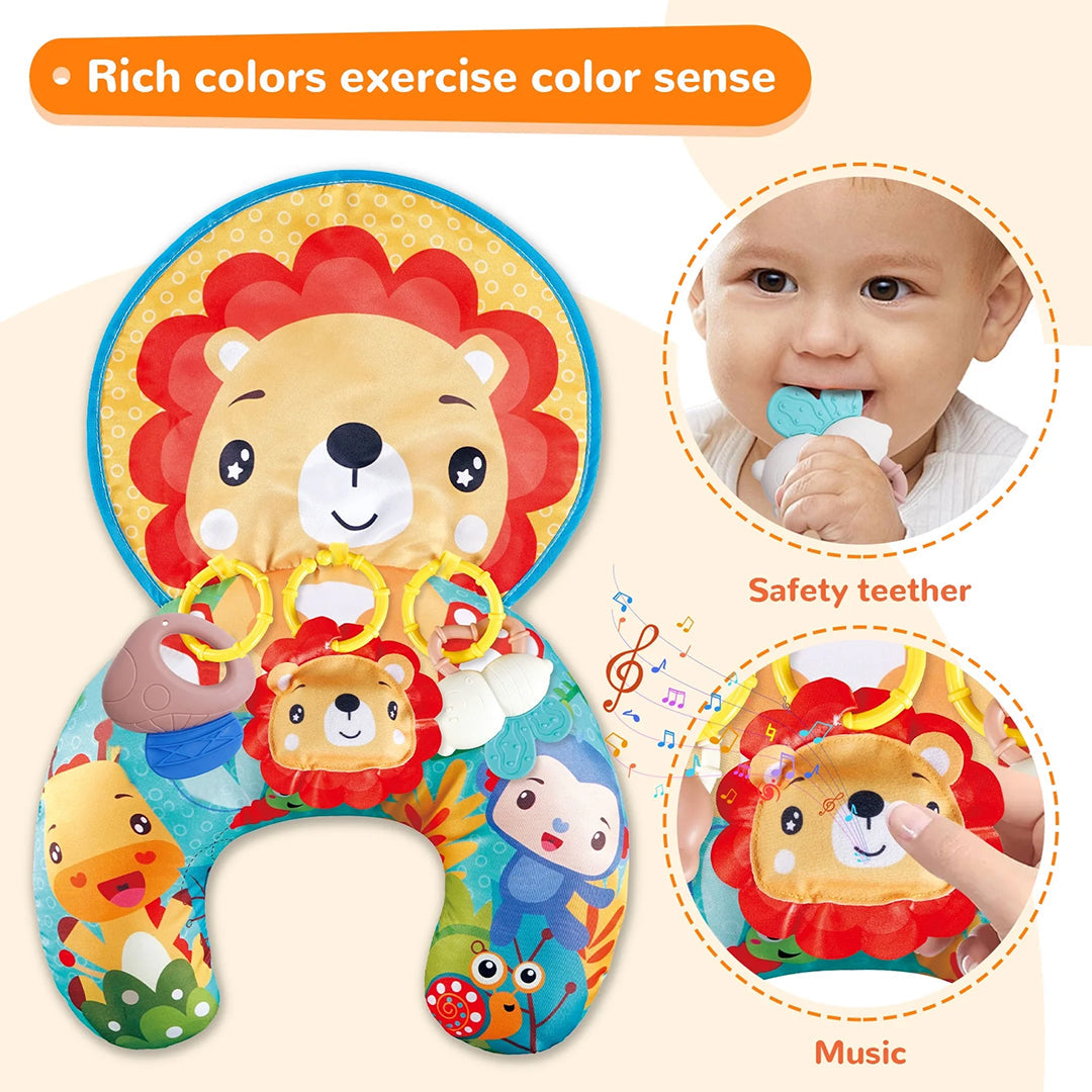 Montessori Tummy Time Pillow & Sensory Play Mat - Toyspry