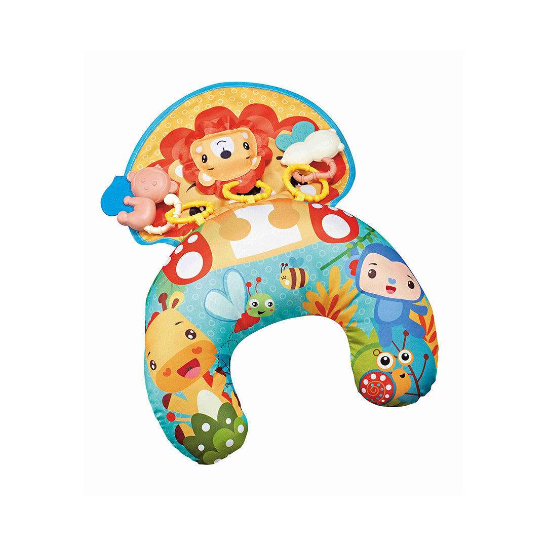 Pillow Toy Cartoon Animals with Sound, Montessori Sensory Crawling Toy.