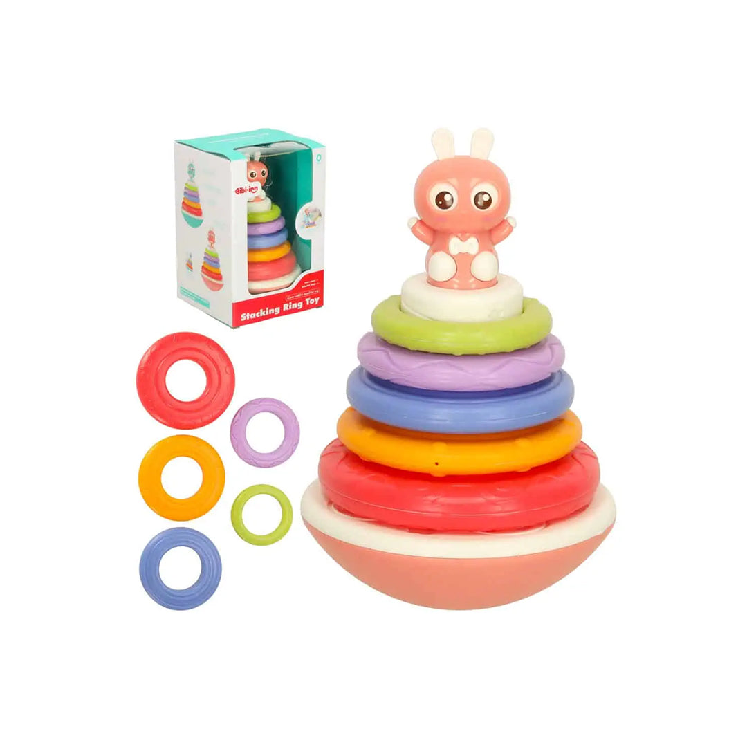 Musical Stacking Rings Toy: Educational Toy for Babies 0 Months+