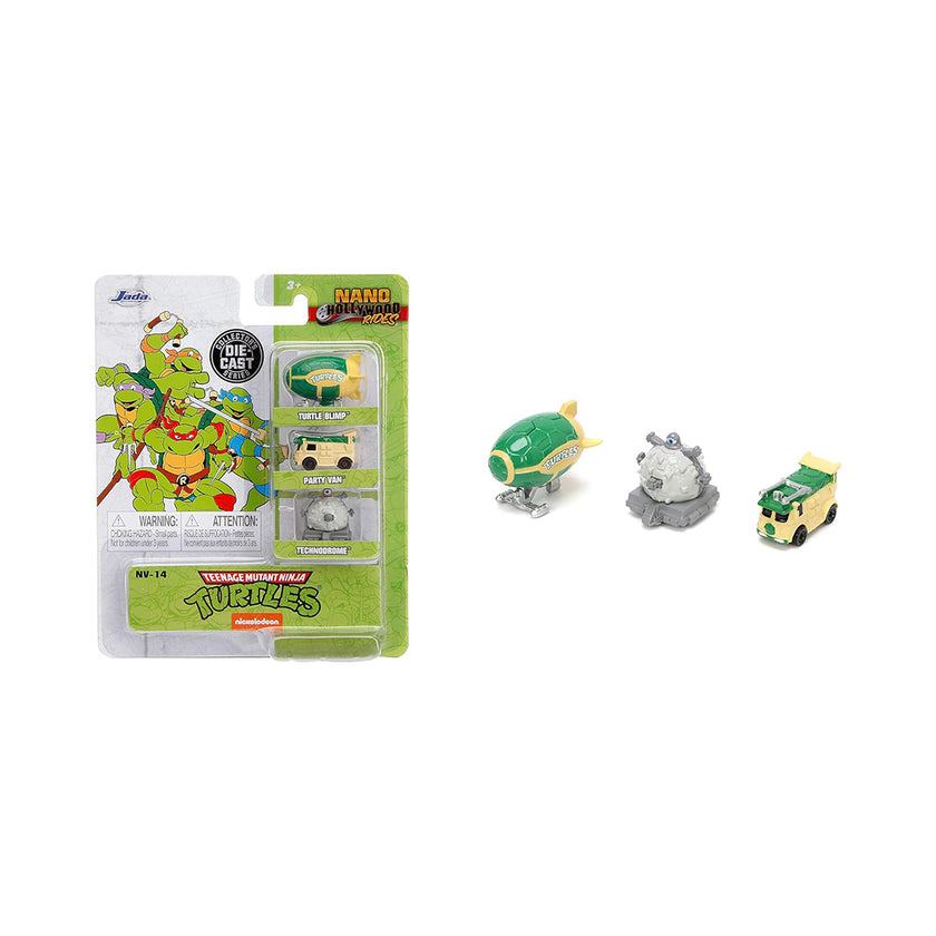 Ninja Turtles Diecast Cars: Nano Collectible 3-Pack by Jada