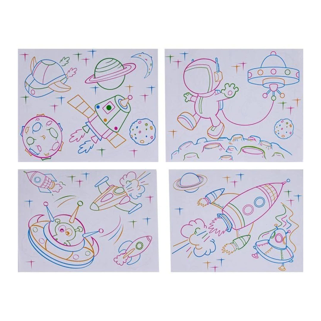 Magic Light Up Painting Drawing Board with 3D Glasses - Ocean Theme.