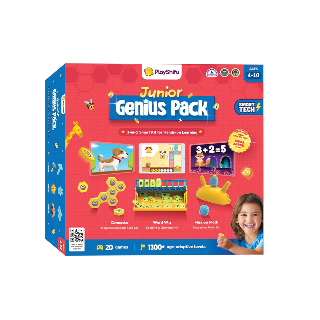PlayShifu 3-in-1 Junior Genius STEM Kit for educational toys for kids.
