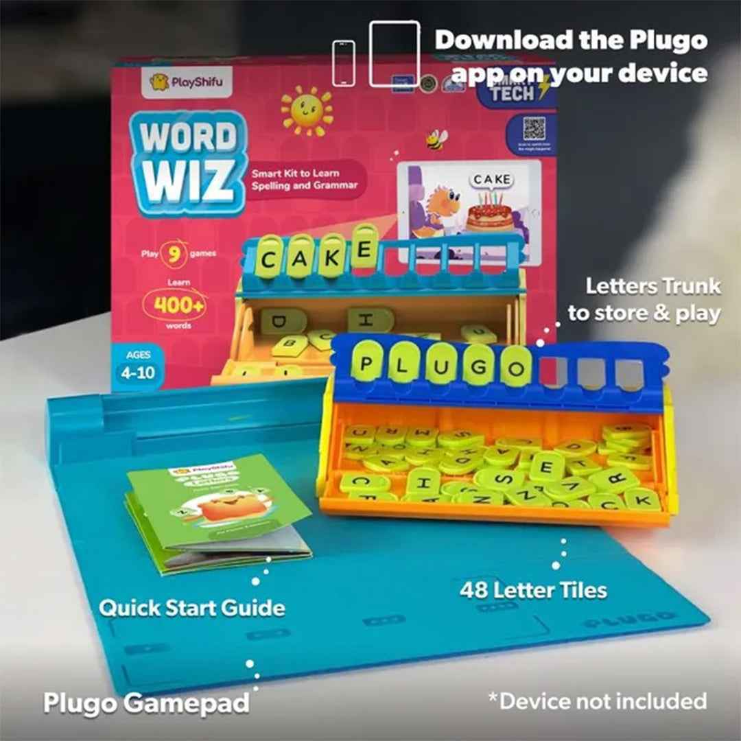 PlayShifu AR Word Building Game - 48-Piece Interactive Learning Set