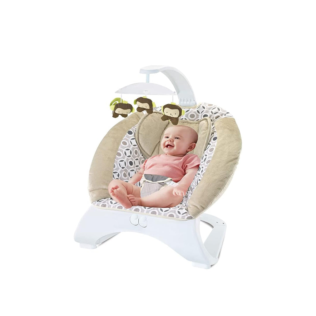 Fitch Baby Rocking Chair with Music & Vibration - Plush Baby Bouncer
