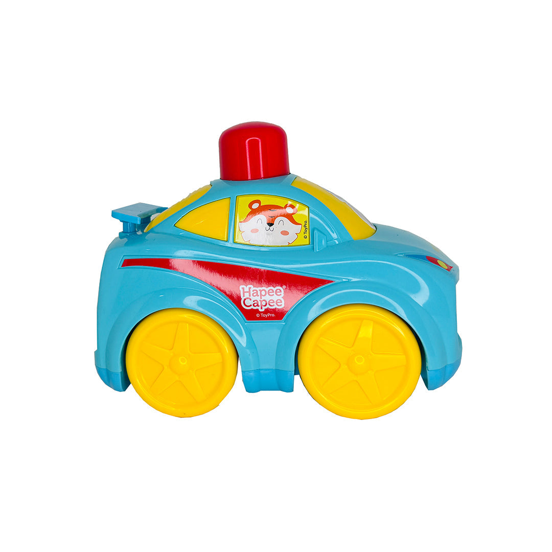 Hapee Capee Press N' Go Rescue Car - Push Toy - Toyspry