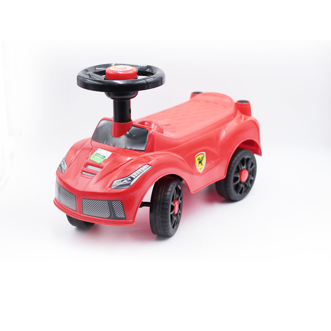 Kids Red Ride-On Push Car Walker & 4-Wheel Baby Push Toy - Toyspry