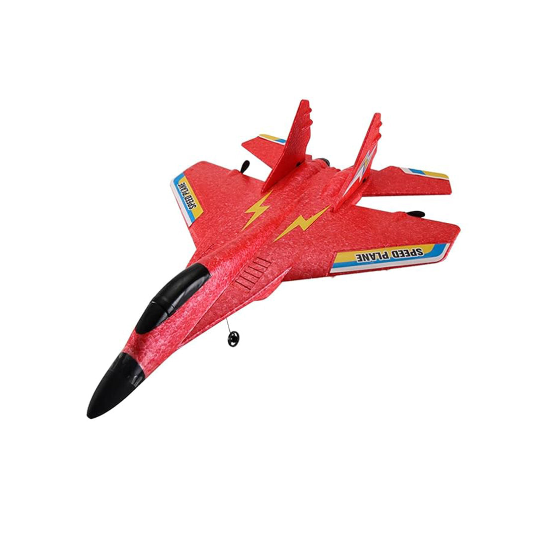 Close-up of the RC Airplane with its durable foam construction