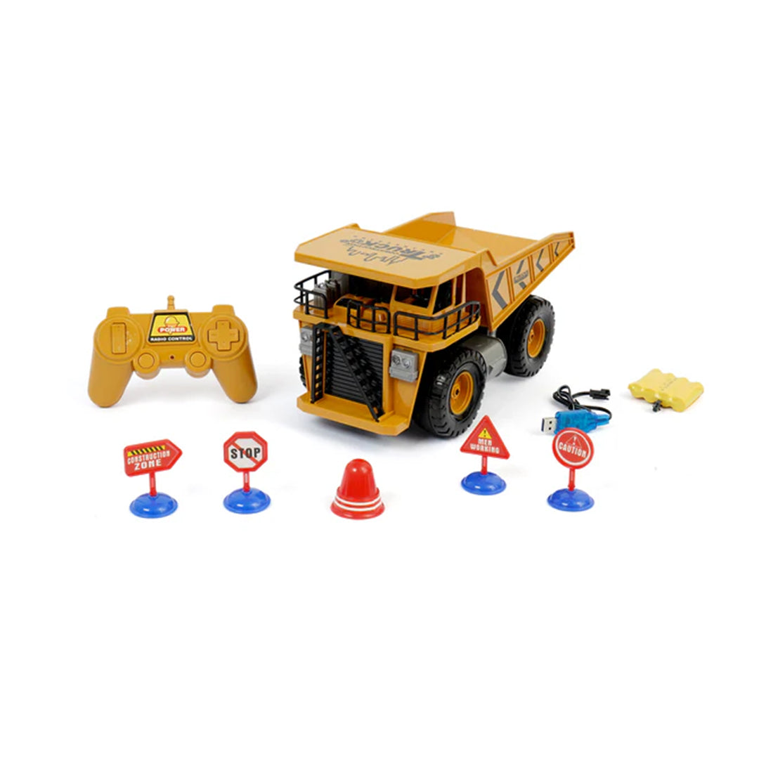 Powerful RC Dump Truck Toy for Kids - 1:14 Scale Remote Control Construction Truck