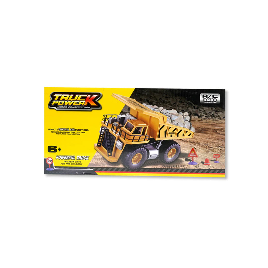 Powerful RC Dump Truck Toy with packaging
