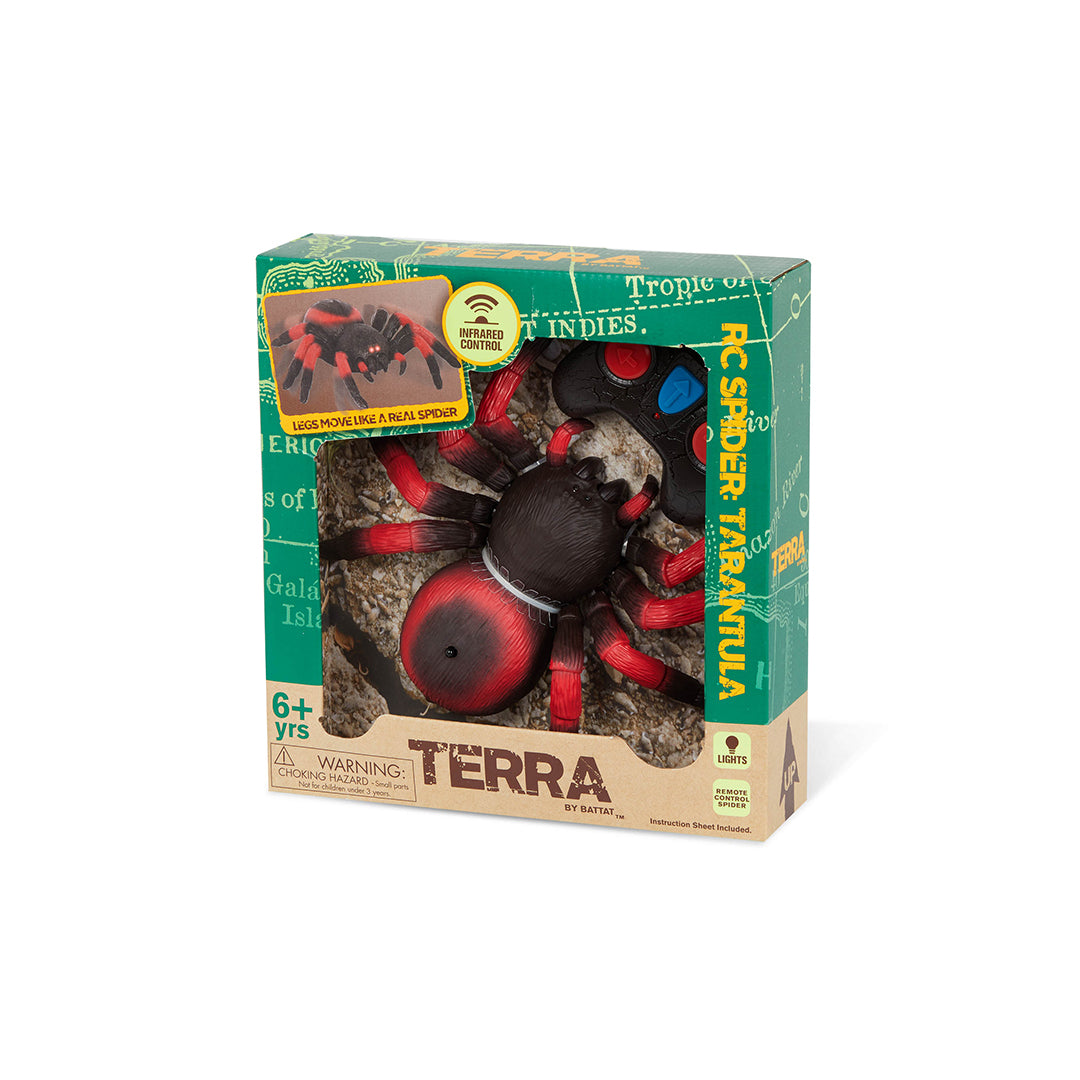 Terra RC Red Tarantula Spider - Remote Control Toy with Lights and Movement