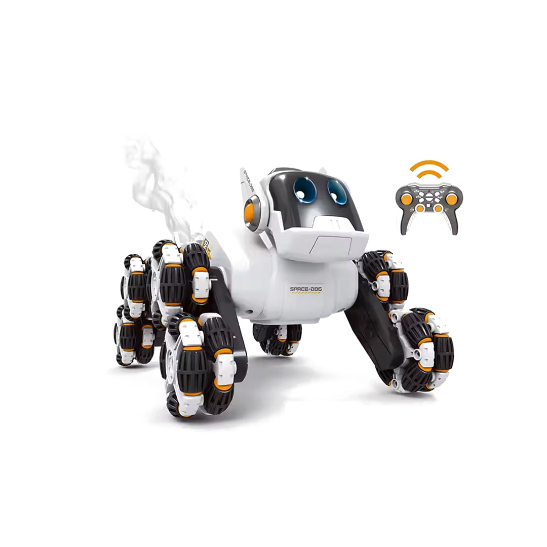RC Stunt Mechanical Dog Toy Car - 8 Wheel Robot Dog with Remote Control for Kids